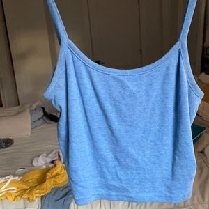 Royal blue tank crop top